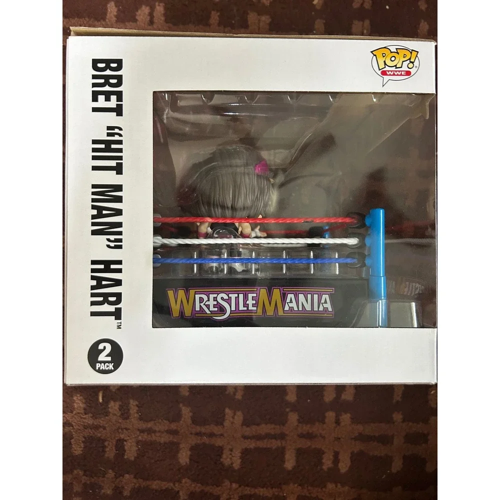 Funko Pop WWE WrestleMania Bret Hit Man Hart and Shawn Michaels 2-Pack Vinyl Set
